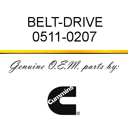 BELT-DRIVE 0511-0207