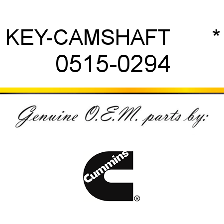 KEY-CAMSHAFT       * 0515-0294