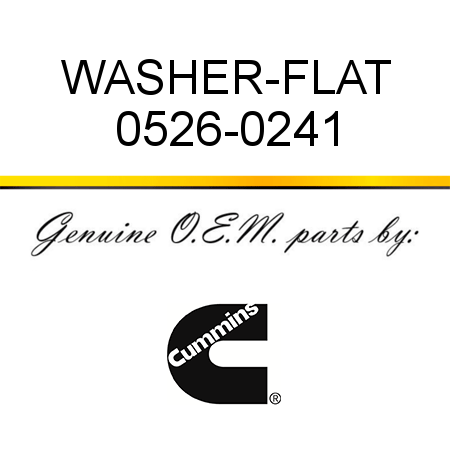 WASHER-FLAT 0526-0241