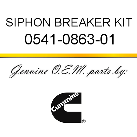 SIPHON BREAKER KIT 0541-0863-01