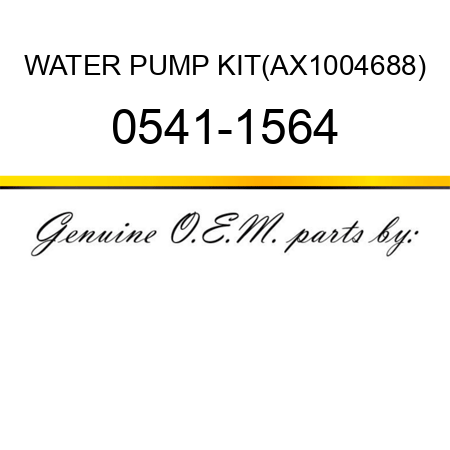 WATER PUMP KIT(AX1004688) 0541-1564