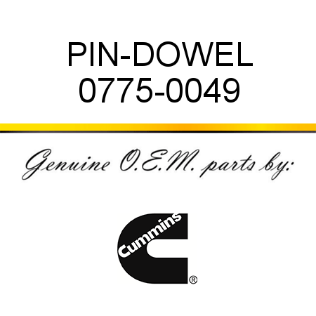 PIN-DOWEL 0775-0049