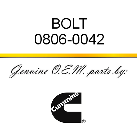 BOLT 0806-0042