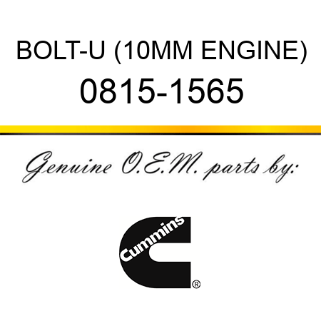 BOLT-U (10MM ENGINE) 0815-1565