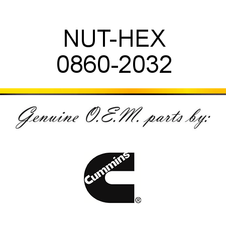NUT-HEX 0860-2032