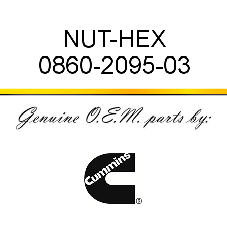 NUT-HEX 0860-2095-03