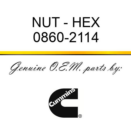 NUT - HEX 0860-2114