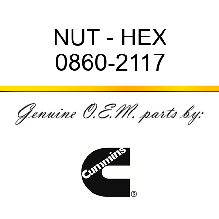NUT - HEX 0860-2117
