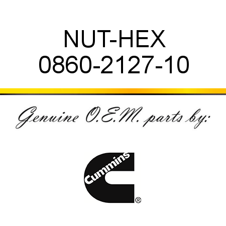 NUT-HEX 0860-2127-10