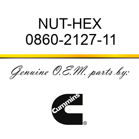 NUT-HEX 0860-2127-11