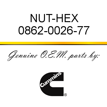 NUT-HEX 0862-0026-77