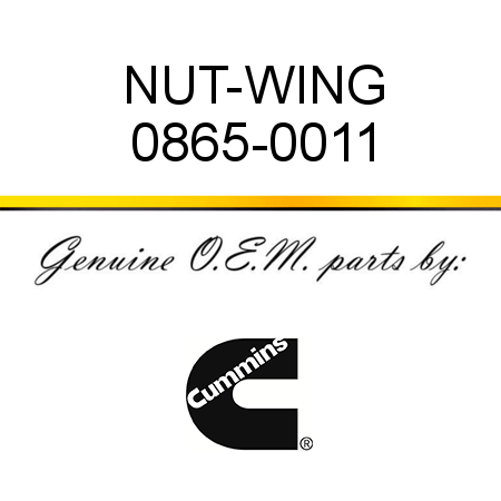 NUT-WING 0865-0011