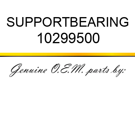 SUPPORT,BEARING 10299500