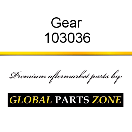 Gear 103036