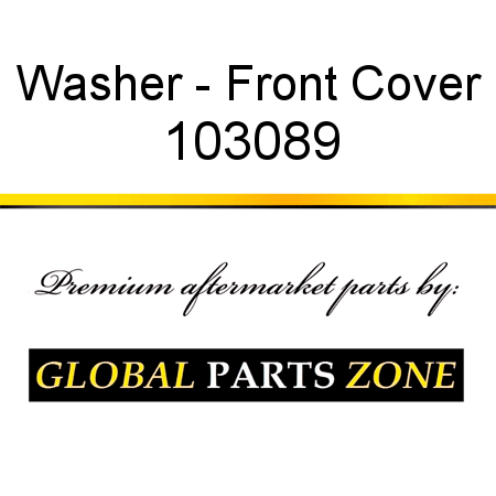 Washer - Front Cover 103089