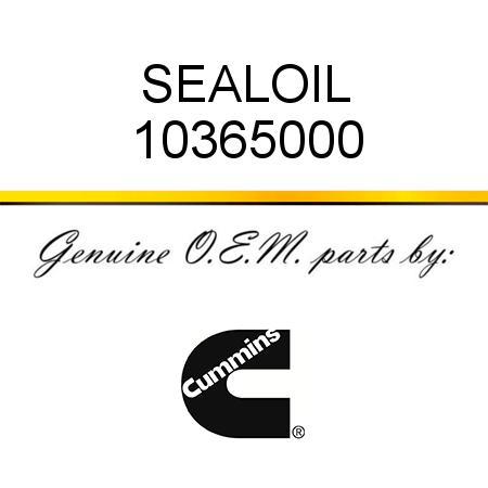 SEAL,OIL 10365000