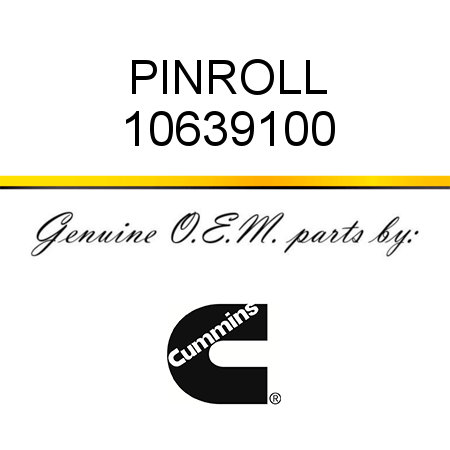 PIN,ROLL 10639100