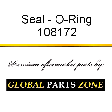 Seal - O-Ring 108172