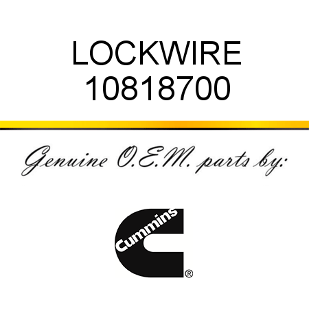 LOCKWIRE 10818700