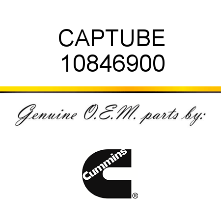 CAP,TUBE 10846900