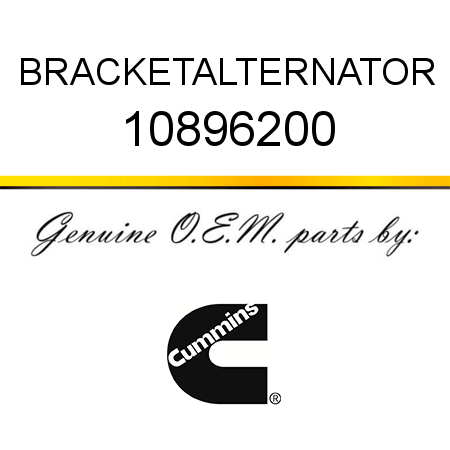 BRACKET,ALTERNATOR 10896200