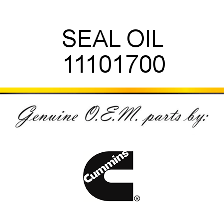 SEAL, OIL 11101700