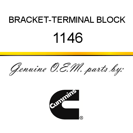 BRACKET-TERMINAL BLOCK 1146
