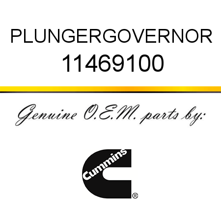 PLUNGER,GOVERNOR 11469100