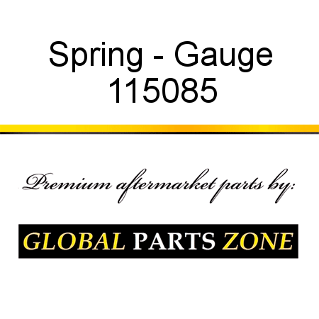 Spring - Gauge 115085