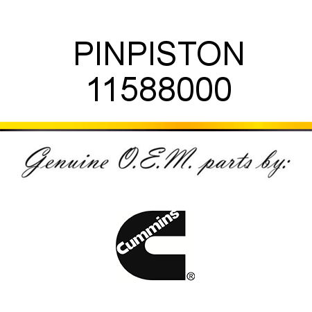PIN,PISTON 11588000
