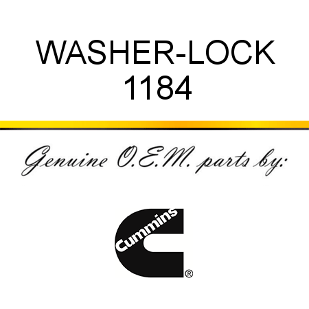 WASHER-LOCK 1184