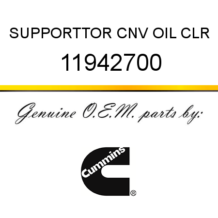 SUPPORT,TOR CNV OIL CLR 11942700