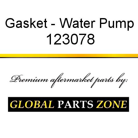 Gasket - Water Pump 123078