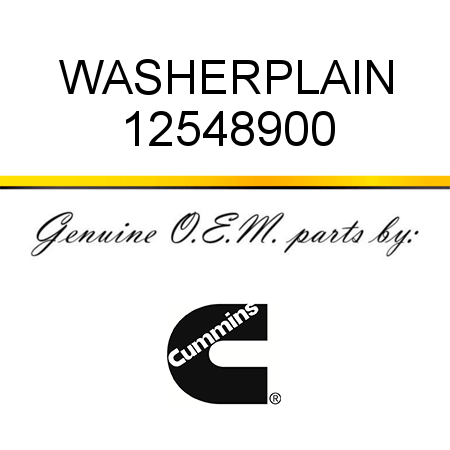 WASHER,PLAIN 12548900