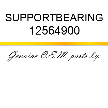 SUPPORT,BEARING 12564900