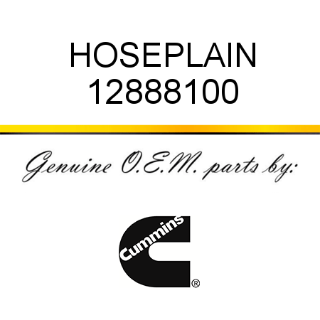 HOSE,PLAIN 12888100