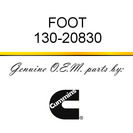 FOOT 130-20830