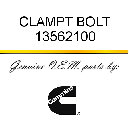 CLAMP,T BOLT 13562100