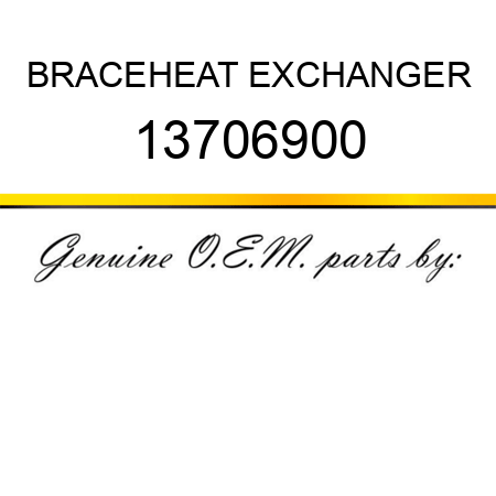 BRACE,HEAT EXCHANGER 13706900