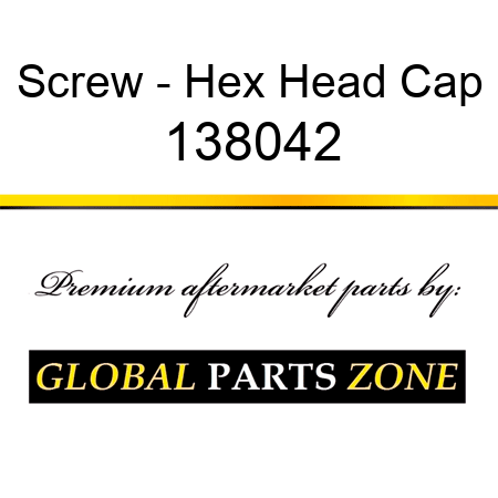 Screw - Hex Head Cap 138042