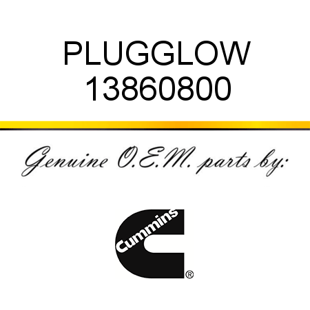 PLUG,GLOW 13860800