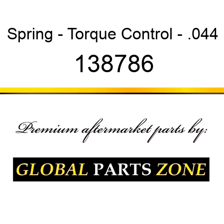 Spring - Torque Control - .044 138786