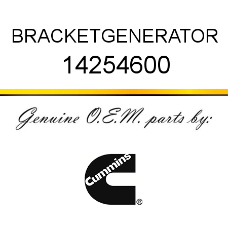 BRACKET,GENERATOR 14254600