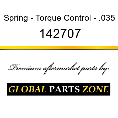 Spring - Torque Control - .035 142707