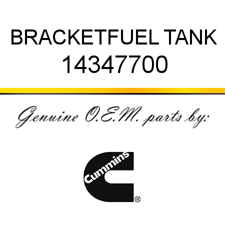 BRACKET,FUEL TANK 14347700