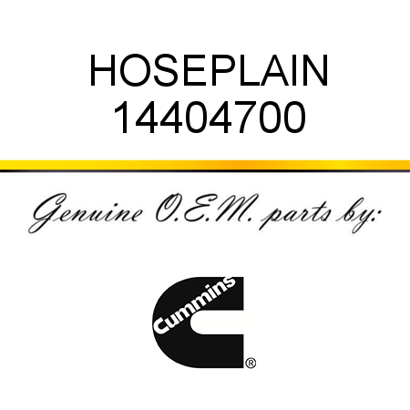 HOSE,PLAIN 14404700