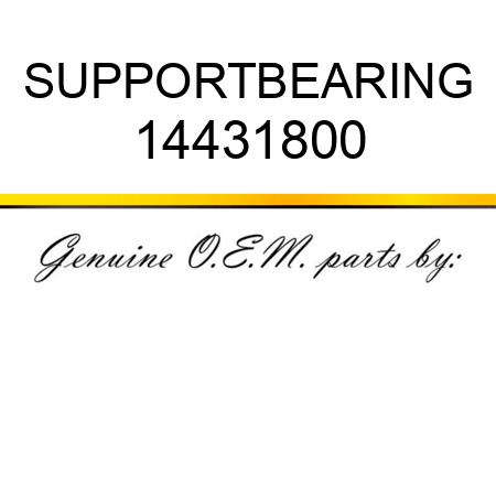 SUPPORT,BEARING 14431800