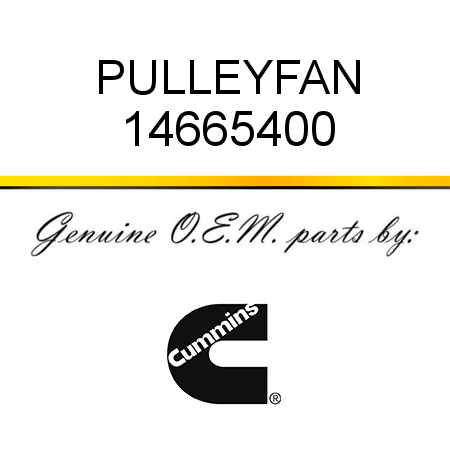 PULLEY,FAN 14665400