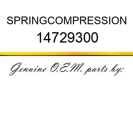 SPRING,COMPRESSION 14729300