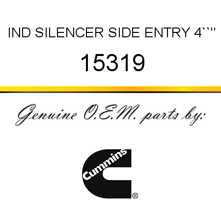 IND SILENCER SIDE ENTRY 4``